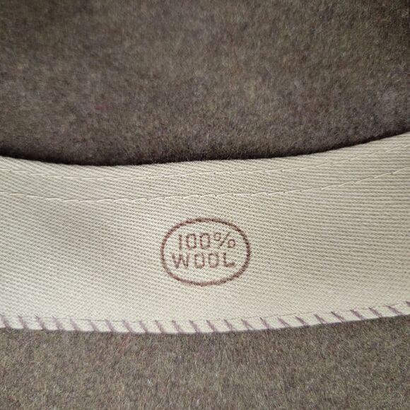 Lite Felt Mens Classic Traveler Hat 100% Wool Headwear Brown Tan Size Medium - Picture 8 of 12